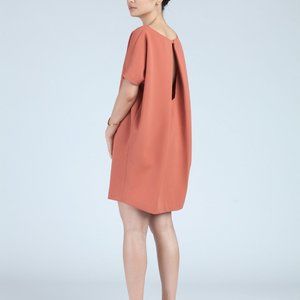 Kaarem Mini Dolman Dress -- Coral -- Size Small